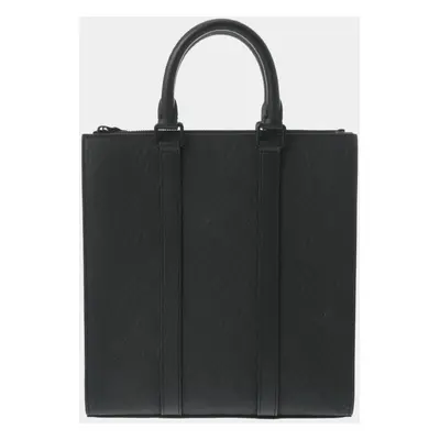 Louis Vuitton Black Leather Sac Plat Tote Bag