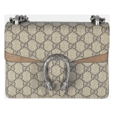 Gucci Beige GG Supreme Canvas Mini Dionysus Bag