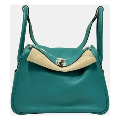 Hermes Malachite green Swift leather lindy bag