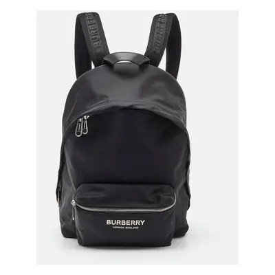 Burberry Black Nylon and Leather Backpack