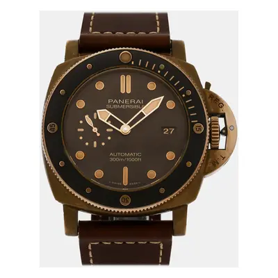 Pre-Owned Panerai Submersible Bronzo Men's Watch mm