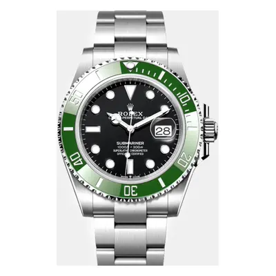 Rolex Black Stainless Steel Submariner Automatic Men's Wristwatch mm