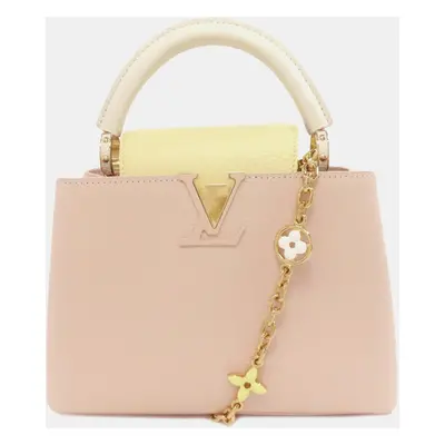 Louis Vuitton Pink Leather Capucines Handbag