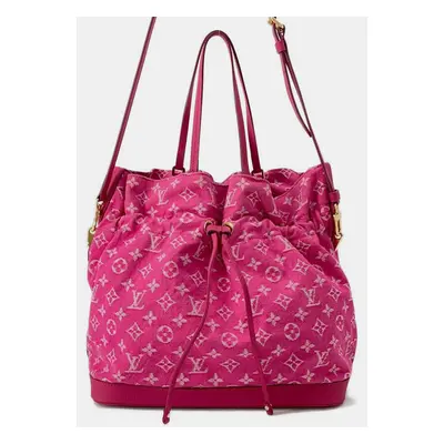 Louis Vuitton Indian Rose Monogram Denim Monogram Noefull MM Bag