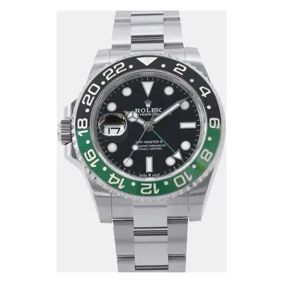 Rolex Black Stainless Steel GMT-Master II Automatic Men's Wristwatch mm