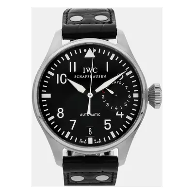 IWC Black Stainless Steel Big Pilot's IW5004-01 Automatic Men's Wristwatch mm