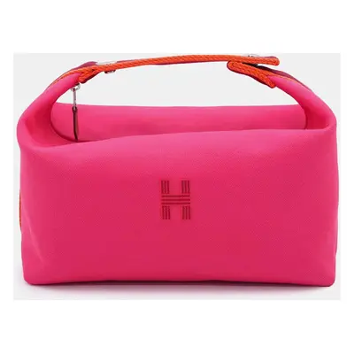 Hermes Hibiscus Canvas Bride-a- Bac Bag