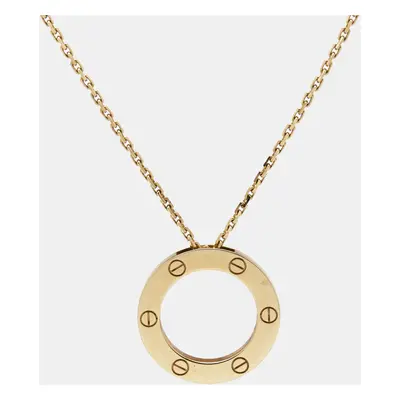 Cartier Love 18k Yellow Gold Pendant Necklace