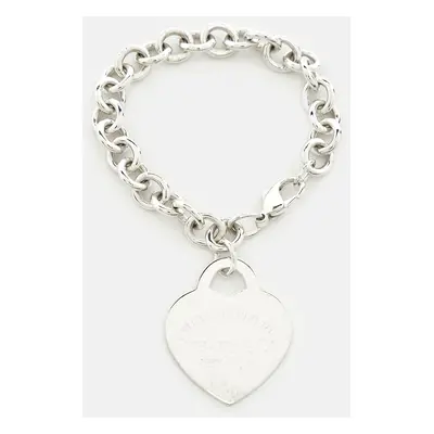 Tiffany & Co. Return to Tiffany Sterling Silver Heart Tag Large Charm Bracelet