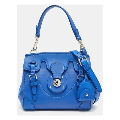 Ralph Lauren Blue Leather Mini Ricky Tote