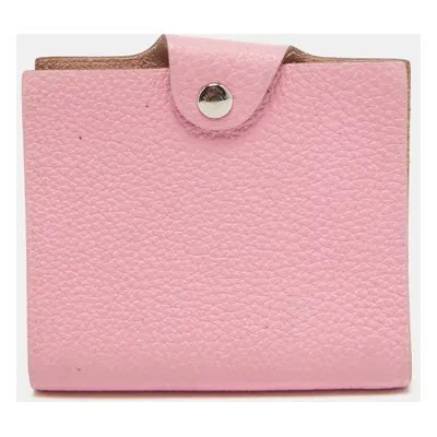 Hermes Pink Togo Leather Ulysse Mini Notebook