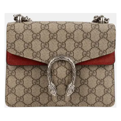 Gucci Beige Canvas and Suede Dionysus Mini Chain Shoulder Bag