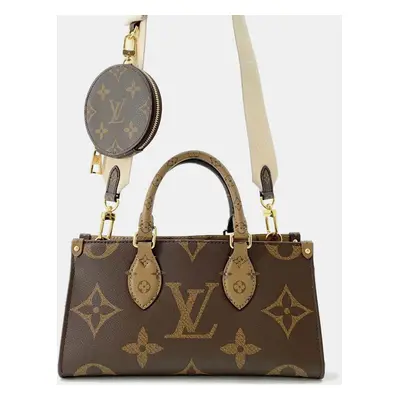 Louis Vuitton Brown Giant Monogram Canvas Onthego East West Bag