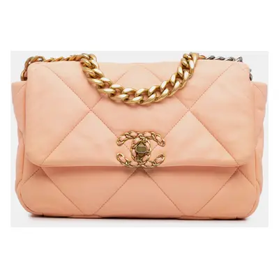 Chanel Pink Medium Lambskin Flap Bag