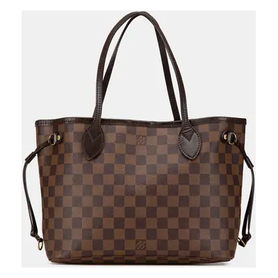 Louis Vuitton Brown Damier Ebene Neverfull PM