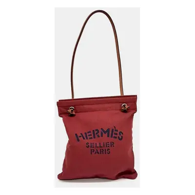 Hermes Red Fabric Aline Shoulder Bag