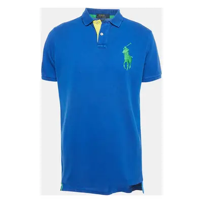 Polo Ralph Lauren Logo Embroidered Cotton Pique Knit Polo T-Shirt