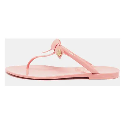 Louis Vuitton Pink Jelly SeaStar Thong Flat Slides Size