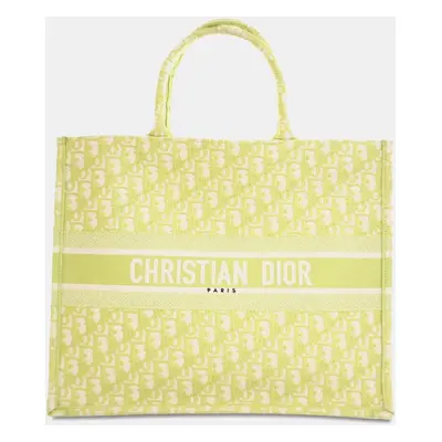 Dior Green Large Oblique Book Tote