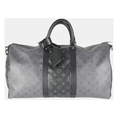 Louis Vuitton Reverse Monogram Eclipse Canvas Keepall Bandouliere Bag