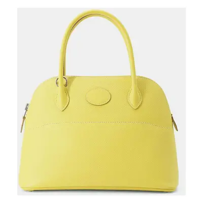 Hermes Lime Epsom Bolide Bag