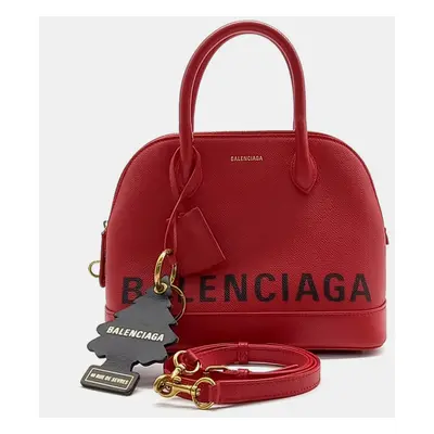 Balenciaga Red Leather Bill top handle bag