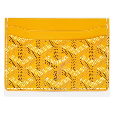 Goyard Yellow Goyardine Coated Canvas and Leather Saint Sulpice Card Holder