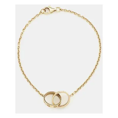 Cartier Love Interlocking Hoops 18K Yellow Gold Bracelet