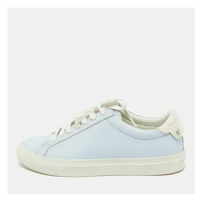 Givenchy Baby Blue/White Leather Urban Street Low Top Sneakers Size