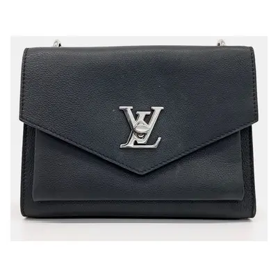 Louis Vuitton Black Leather My Lock Me Chain Shoulder Bag