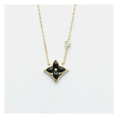 Louis Vuitton 18K Yellow Gold and Diamonsd Star Blossom Pendant Necklace