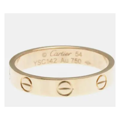 Cartier 18K Pink Gold Mini Love Ring EU