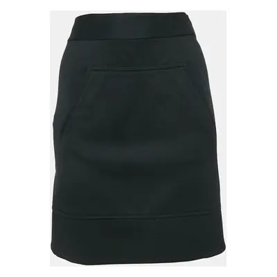 Diane Von Furstenberg Black Wool Jersey Jourdan Mini Skirt