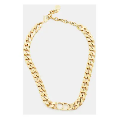 Dior CD Danseuse Etoile Gold Tone Choker Necklace