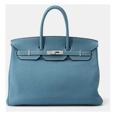 Hermes Birkin Blue Jean Togo Leather Size