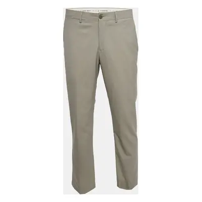 Emporio Armani Sage Green Wool Formal Trousers