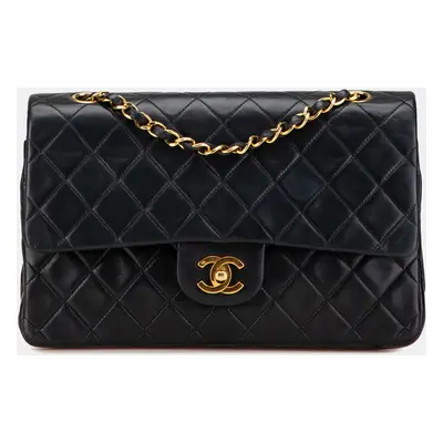 Chanel Black Lambskin Medium Classic Double Flap Bag