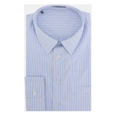 Dior Blue Cotton Shirt Striped Motif