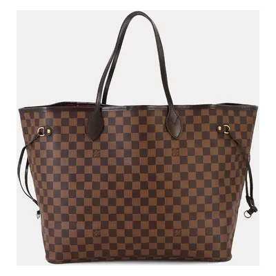 Louis Vuitton Brown Damier Ebene Canvas Neverfull GM Tote Bag