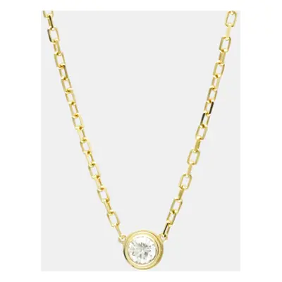 Cartier 18K Yellow Gold and Diamond D'amour Pendant Necklace