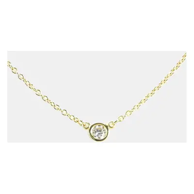 Tiffany & Co. 18K Yellow Gold and Diamond Elsa Peretti Diamonds By The Yard Pendant Necklace