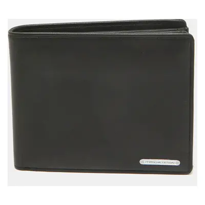 Porsche Design Black Leather Logo Bifold Wallet