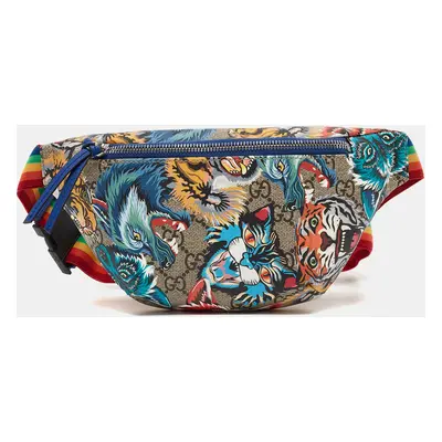 Gucci Multicolor Printed GG Supreme Canvas Belt Bag