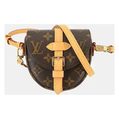 Louis Vuitton Brown Canvas Micro Chantilly Shoulder Bags