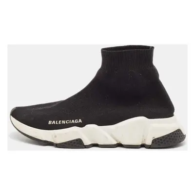 Balenciaga Black Knit Fabric Speed 2.0 Sneakers Size