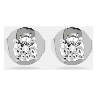 The Diamond Edit Lab Grown Diamonds 0.67 cts White Gold Solitaire Stud Earrings