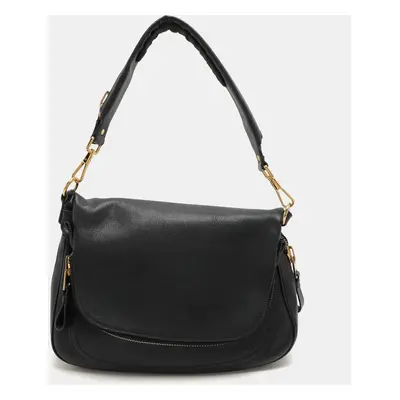 Tom Ford Black Leather Jennifer Shoulder Bag