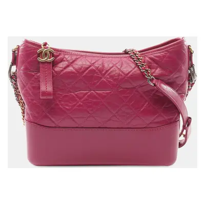 Chanel Pink Medium Aged Calfskin Gabrielle Crossbody