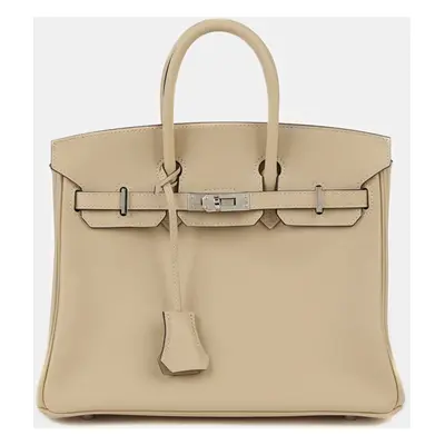 Hermes Beige Swift Leather Birkin Bag