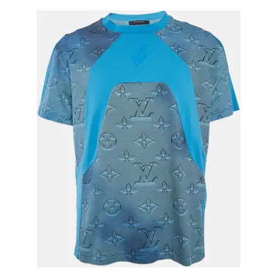 Louis Vuitton Blue Gradient Monogram Jersey T-Shirt